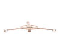 Operitacx Support de Plateau Tournant pour Micro-ondes Triangulaire Stabilisateur pour Four Anneau de Fixation Triple Bras Facile à Installer Plastique