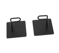 Operitacx Support Magnétique pour Papier Toilette et Film Étirable en Acier Inoxydable 304, Double Barre Noir, Porte-Serviettes Multifonction Cuisine et Salle de Bain, Rangement Pratique