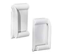 Operitacx Support Mural Magnétique Réglable pour Papier Toilette et Serviettes Blanc Rangement Compact et Antirouille pour Salle de Bain et Cuisine