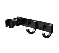 Operitacx Support Mural pour Salle de Bain Augmente l'espace de Rangement en Aluminium Noir, pour Pommeau, Design Simple et Solide pour Organiser de Bain