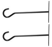 Operitacx Support Mural Robuste pour Plantes D'extérieur en Fer et Abs, Crochets Suspendus Arc Simple Structure, Lot de 2 Sets de Sets pour Jardin et Balcon, Gain de Place Assuré