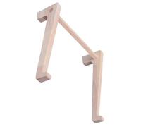 Operitacx Support pour Ordinateur Portable en Bois D’Hévéa Naturel, Grosse Taille 14,8-17,6 Pouces, Rehausseur Ergonomique Portable Cervicale pour Bureau, Maison et Voyage