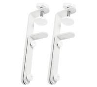 Operitacx Support pour Panneau Perforé 2 Pièces Accessoires de Fixation, Supports de Bureau Multifonctions Étagère, Adapté pour Espace de Travail et Rangement