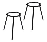 Operitacx Support Trépied en Fer Haute Résistance Thermique pour Lampe à Alcool 2 Pièces et Dureté, pour Laboratoire Scientifique et Enseignement de Chimie