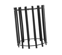 Operitacx Suspension Géométrique Noir Mat Abat Jour Cage Fil Métallique Creux pour Lampe à Ampoule Protection pour Salon Cuisine et Chambre