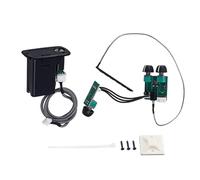 Operitacx Système sans Installation Acoustique et Basse Soudure Guitare de Préampli Actif Capteur Piézo 3 Bandes Matériau Plastique et Métal Noir, Modèle 202