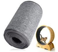 Operitacx Tapis de Remplacement en Peluche Coupe Facile et Installation Rapide, Accessoire pour Roue d'exercice de Chat pour Foyer Amateur de Chats