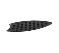 Operitacx Tapis de Repassage Silicone Noir Chaleur Tapis Protecteur Multifonctionnel pour Fer à Repasser et Repose Fer pour Maison Voyages