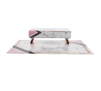 Operitacx Tapis de Repos Pliable pour Manucure, Coussin Repose-bras en Mousse Confortable, Support Main pour Nail Art, Accessoire Portable pour Salon et Usage Personnel, Protège Table