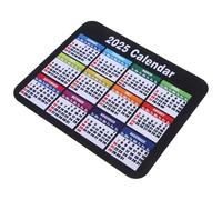 Operitacx Tapis De Souris Calendrier Tapis De Bureau D'ordinateur Pad De Souris De Jeu pour Femmes des Pads De Bureau Noir Caoutchouc