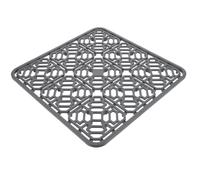 Operitacx Tapis Égouttoir et Surface de Plan de Travail en Silicone Flexible pour Évier Cuisine Design Creux pour Circulation d'air, Protection Antidérapante