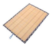 Operitacx Tapis Sushi Tissé Main Avec Bordure Bleue Décoration Ou Pour Intérieur Oriental Asiatique Ou
