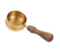Operitacx Tasse à Expresso et Poignée en Bois en Acier Inoxydable 110ml avec Bec Verseur Design Créatif pour Maison et Bureau