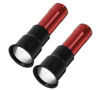 Operitacx Testeur Œufs Portable 2 Pièces en Alliage D'aluminium et Abs Lampe à Bougies pour Incubateur, Juge le Degré D'éclosion, pour Poulet, Canard et Oie