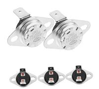 Operitacx Thermostat de Chauffage pour Sèche-linge 250v 16a Alliage D'aluminium Léger et Facile à Installer Pack de 5 Pièces pour Remplacement D'appareils Ménagers