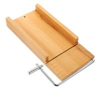 Operitacx Trancheuse à Fromage et en Bois Outil Multifonction avec Fil en Acier Inoxydable et en Bois, Coupe Confortable pour Fruits et Fromages Cuisine Pratique