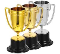 Operitacx Trophées en Plastique Légers et Sécurisés, Lot de 3 Pièces, Décoration Sportive pour Journées D'athlétisme Design Créatif et Finitions Brillantes