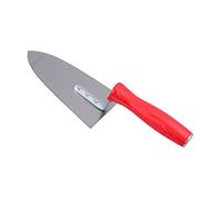 Operitacx truelle grattoir Ciment Enregistrement carrelage Brique Petit Plat tuile Couteau à enduire rim'k Taloche à plâtre Bords Fringe spatule de Chantier coupeur de Mastic Plastique Rouge