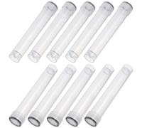 Operitacx Tubes de Congélation et Adaptés aux Expériences et Tests Corporels en Laboratoire avec Bouchon à Vis Lot de 10 en Plastique Blanc 10 Ml Robustes Couleur Couleur Aléatoire