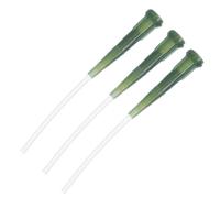 Operitacx Tuyau d'alimentation Accessoire pour Nourrir Oiseaux 3pcs pour Jeunes Oiseaux en Plastique Vert, Outil Sûr Odeur pour Perroquets et Petits Animaux