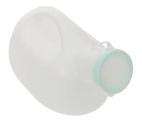 Operitacx Urinoir pour Hommes 2000 Ml Grand Flacon D'urine Portable en Plastique Blanc Bouchon Étanche, Pot de Chambre Réutilisable pour Voyage, Camping et Voiture