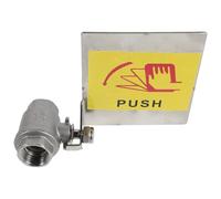 Operitacx Valve à Bille 1/2 Pouce Femelle en Métal pour Station de Lavage des Yeux, Installation Murale, et Maintenance Simple, pour Laboratoires Scolaires