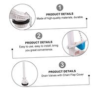 Operitacx Valve de Chasse Eau pour Réservoir Wc Clapet Réglable Durable et Corrosion Remplacement pour Mécanisme Chasse Eau Wc