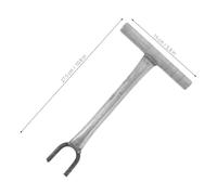 Operitacx Valve Wrench Long Handle U Shaped Iron Clamp For Easy Water And Gas Shut Off Wear Resistant Tool For Plumbing Maintenance And Valve Extensions