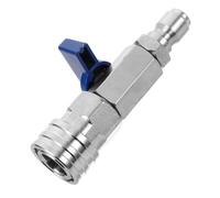 Operitacx Vanne à Bille Inox Rapide pour Nettoyeur Haute Pression Raccord Connecteur Adaptateur Vanne Bille pour Nettoyage Auto et Jardinage