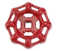 Operitacx Vanne à main, 7 x 7 mm Robinet Poignée Vanne Vanne Vanne à Bille Blocage Rouge Roue Ronde Poignée de Remplacement