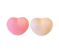 Operitacx Veilleuse Led Lampe De CœUr D'Amour 2 PièCes Petite Lampe De Chevet DéCorative Pour Chambre Ambiance Douce Et Confortable