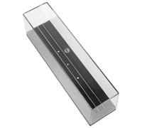 Operitacx Vitrine Acrylique Anti-poussière pour Figurines et Trains Miniatures 1:160 avec Piste et Base Noire, Entretien Facile et Protection Optimale
