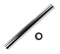 OPERMAXER Cordier d'évier à bride 30,5 cm OD - Tube d'extension en laiton pour siphon - Raccords de vidange - Siphon d'immersion pour salle de bain sous évier, Chome