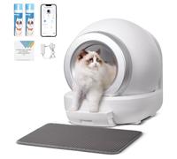 Opetdo Litiere Chat Autonettoyante, 65L Bac à Litière Autonettoyante pour Chats, Alerte Intelligente/Moniteur de Santé/Désodorisant Ionique pour Plusieurs Chats