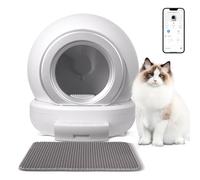 Opetdo Litière Chat Autonettoyante, 65L Bac à Litière pour Chat Automatique, Alerte Intelligente/Moniteur de Santé/Lit à litière Anti-Odeur pour Plusieurs Chats