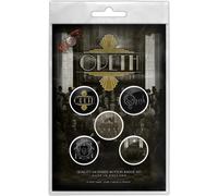 Opeth - Badge "The Last Will And Testament" pack de 5 - Plastique, métal RO13309 (Taille unique) (Noir/Blanc/Or)