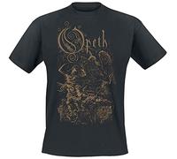 Opeth Demon of The Fall Homme T-Shirt Manches Courtes Noir 100% Coton Regular/Coupe Standard