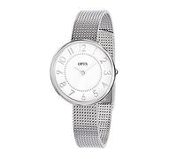 Opex - X3991MA1 - Carolyn - Montre Femme - Quartz Analogique - Cadran Blanc - Bracelet Acier Argent