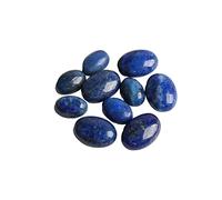 Opexicos Lot de 10 cabochons ovales en lapis lazuli pour fabrication de bijoux 10 x 14 mm/13 x 18 mm