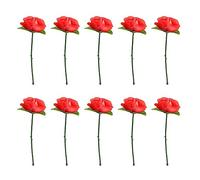 Opexicos Lot de 10 roses pliantes - Pour tours de magie - Fleur apparaissant en gros plan - Illusion magique