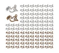 Opexicos Lot de 100 breloques colombe de la paix - Pendentifs en argent tibétain antique - Pour loisirs créatifs - 13 x 19 mm