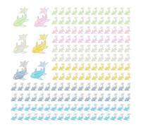 Opexicos Lot de 200 mini poissons rouges mignons en résine pour loisirs créatifs, cabochon à dos plat, accessoires de bricolage, Résine, Résine