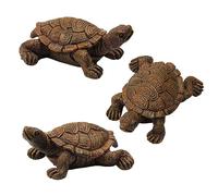 Opexicos Lot de 3 décorations de jardin en forme de tortue - Décoration de jardin