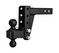 OPFVUJIKX Attelage de remorque réglable de 2 po for Charges Moyennes (capacité nominale de 14000 LB) et de 4 po for abaissement/élévation avec Double Boule de 2 po et 2 5/16 po