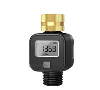 OPFVUJIKX Débitmètre d'eau d'entrée en Laiton, Mesure de débit de consommation d'eau de Haute précision, Filetage 3/4", Tuyau d'arrosage, arroseur
