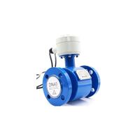 OPFVUJIKX Débitmètre électromagnétique, Type de canalisation de Liquide Fendu intégré anticorrosion for eaux usées avec Affichage numérique, capteur de Haute précision(DN65 PTFE)