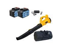 OPFVUJIKX Souffleur industriel sans fil 320 CFM - Balayeuse à neige et feuilles - Outils de jardinage - Pour batterie 21 V - Faible bruit - Sac de 6,0 à 2 piles