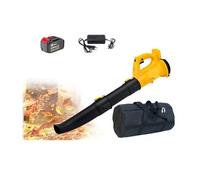 OPFVUJIKX Souffleur industriel sans fil 320 CFM - Balayeuse à neige et feuilles - Outils de jardinage - Pour batterie 21 V - Faible bruit - Sac à batterie unique