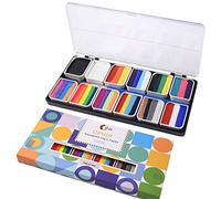 OPHIR - Haute qualité et grand volume La palette de peinture pour le visage passe par la FDA et non toxique, elle est également à base d'eau et facile à nettoyer avec du savon et de l'eau. Il y a 12