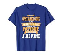 Ophtalmologue Je ne m'arrête Pas Cadeau Ophtalmo Humour T-Shirt, Homme, Bleu Royal, XXL
